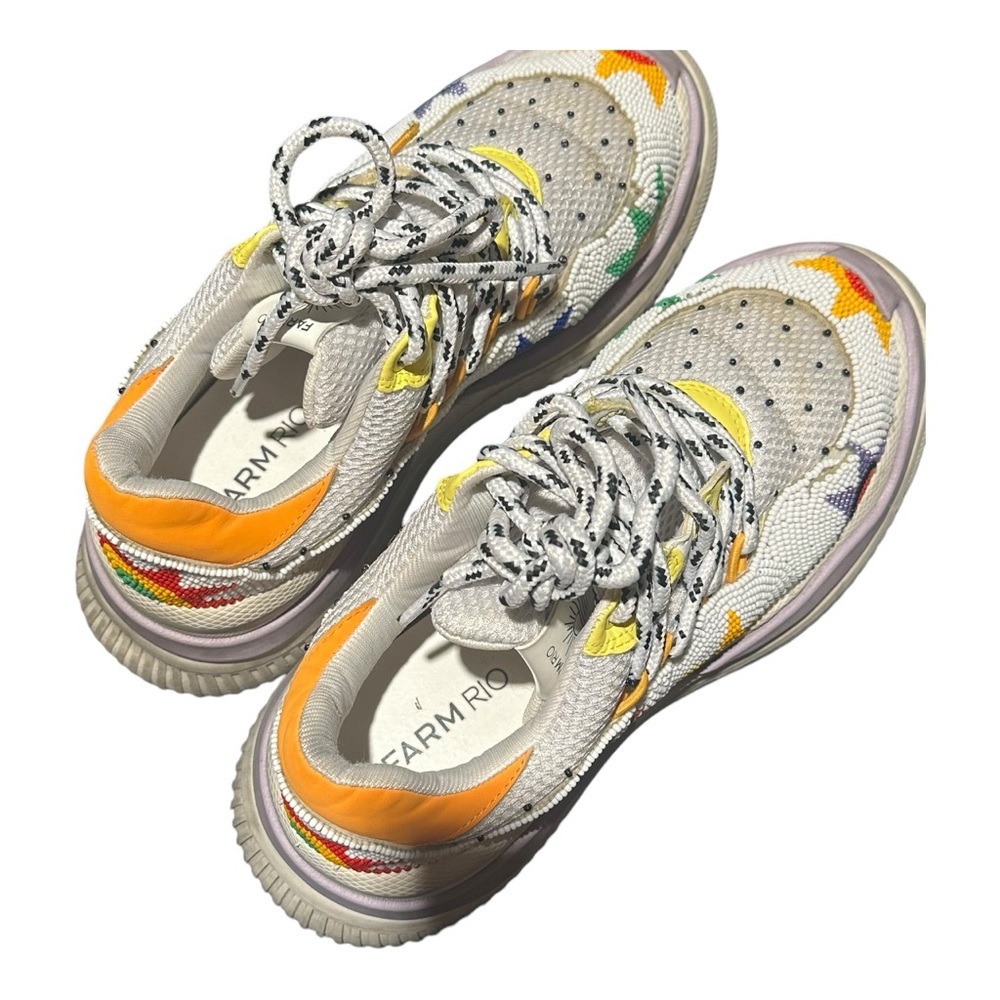 Farm Rio Colorful Beaded Platform Sneakers - Picture 3 of 10